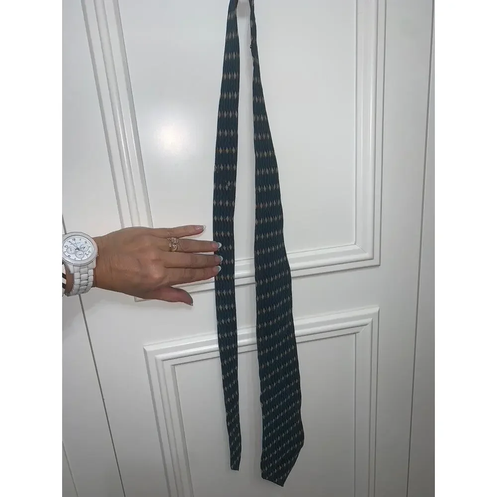Christian Dior Monsieur Men's Geometric Silk Tie Multicolor Classic‎ Length